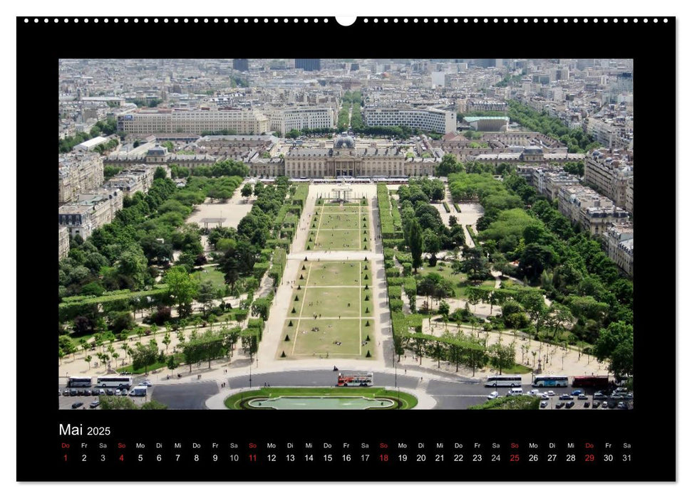 Paris von oben (CALVENDO Premium Wandkalender 2025)