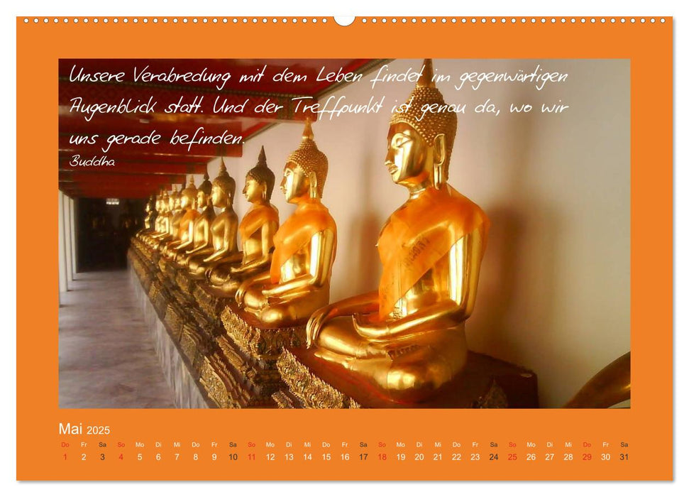 Buddha & Zitate (CALVENDO Premium Wandkalender 2025)