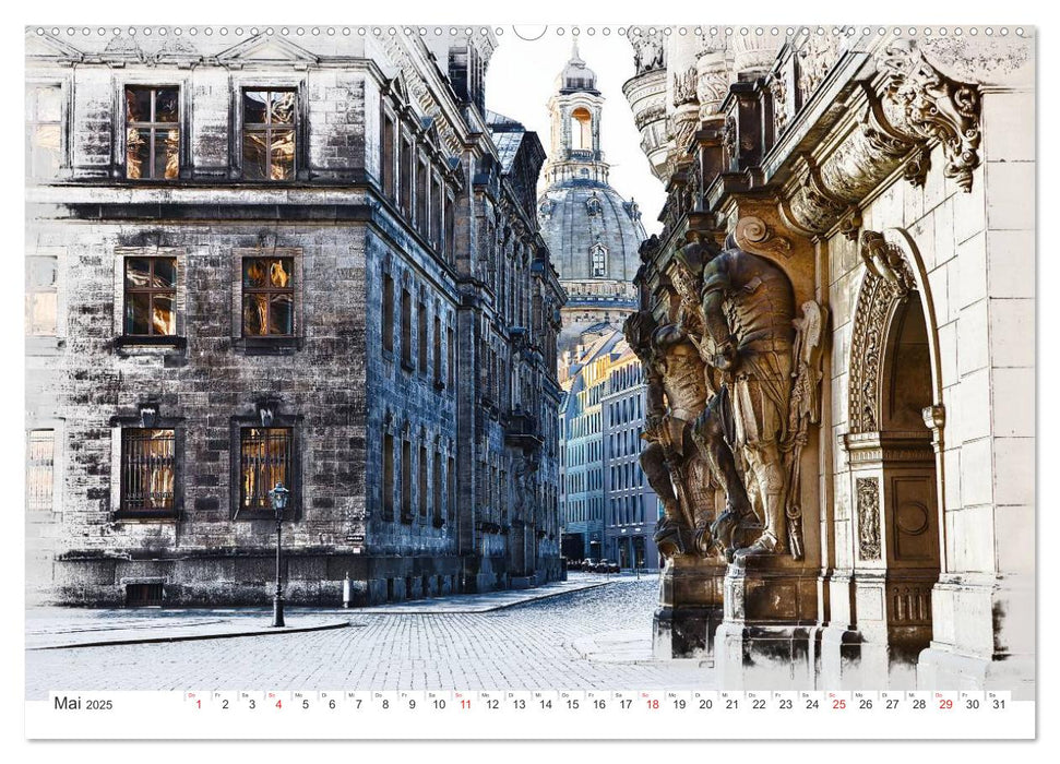 Dresden / City of Dreams (CALVENDO Premium Wandkalender 2025)