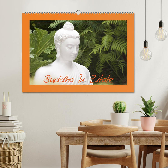 Buddha & Zitate (CALVENDO Wandkalender 2025)