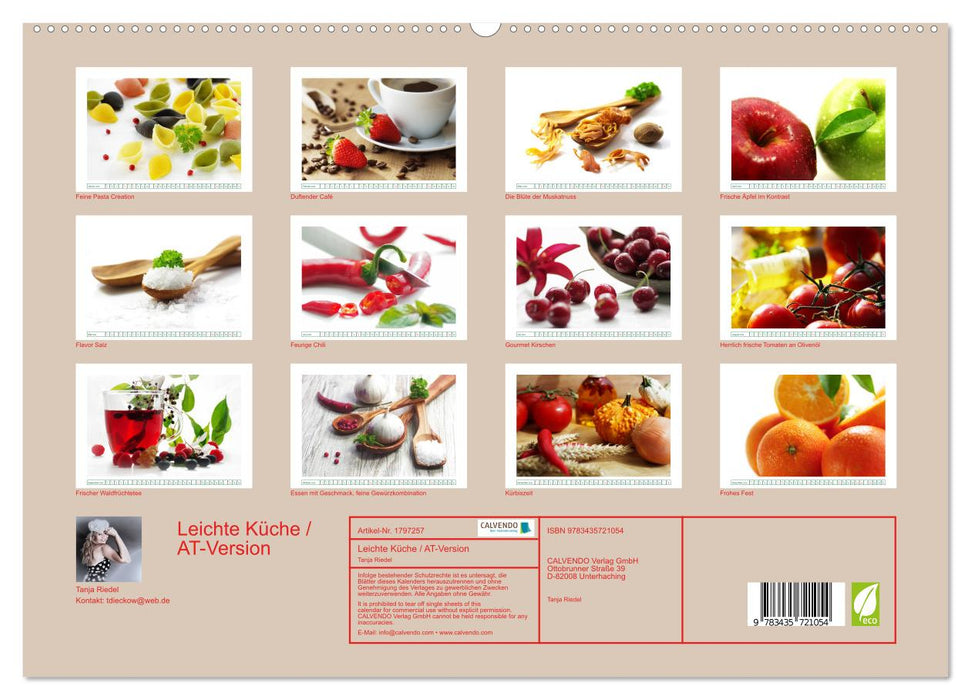 Leichte Küche / AT-Version (CALVENDO Premium Wandkalender 2025)