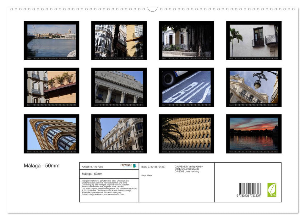 Málaga - 50mm (CALVENDO Premium Wandkalender 2025)