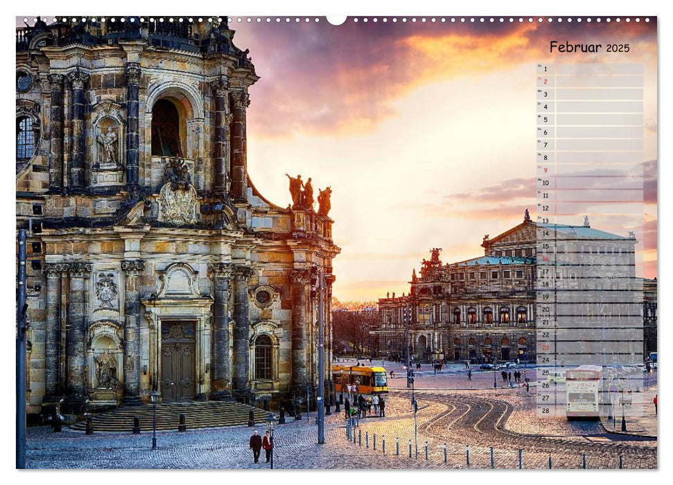 Dresden 2025 / Geburtstagskalender (CALVENDO Premium Wandkalender 2025)