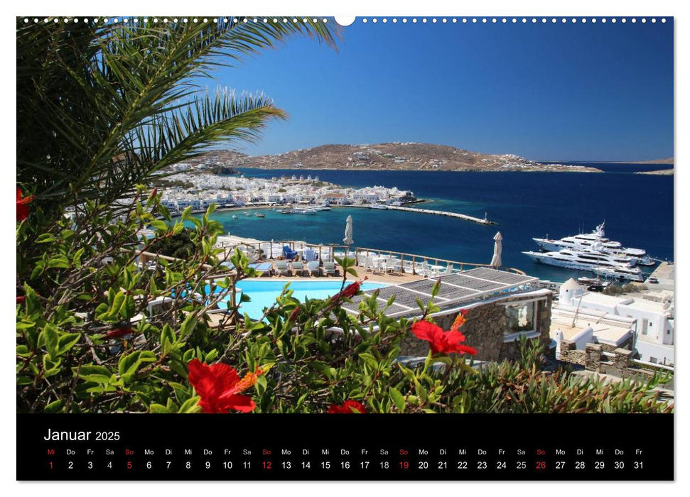 Mykonos - Insel des Lichts (CALVENDO Premium Wandkalender 2025)