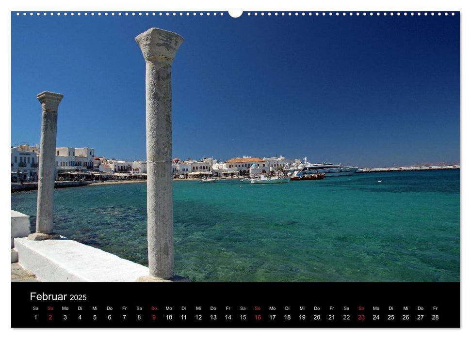 Mykonos - Insel des Lichts (CALVENDO Premium Wandkalender 2025)