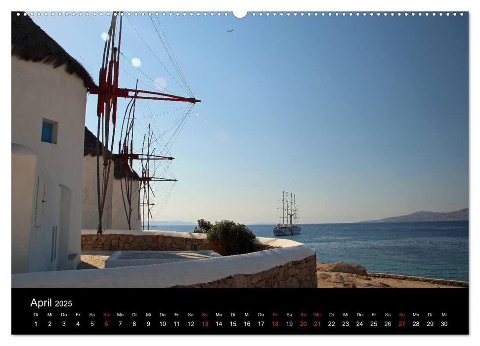 Mykonos - Insel des Lichts (CALVENDO Premium Wandkalender 2025)