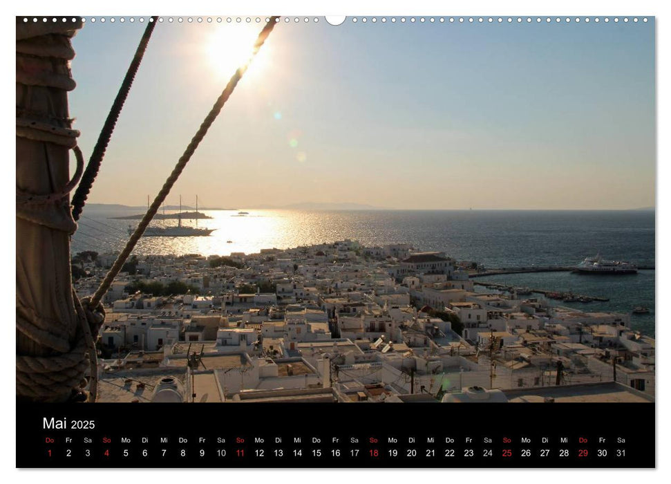 Mykonos - Insel des Lichts (CALVENDO Premium Wandkalender 2025)