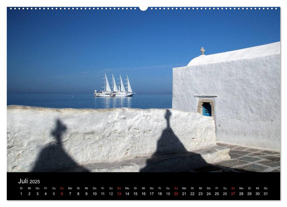 Mykonos - Insel des Lichts (CALVENDO Premium Wandkalender 2025)