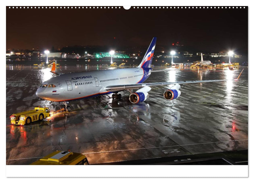 Flugzeuge bei Nacht (CALVENDO Premium Wandkalender 2025)