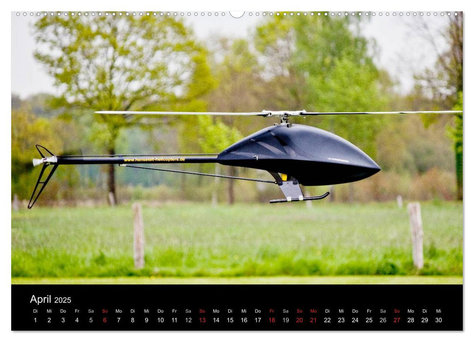 Modellhubschrauber / CH-Version (CALVENDO Premium Wandkalender 2025)