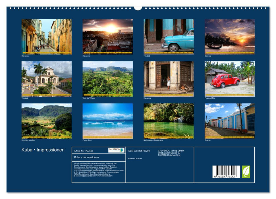 Kuba • Impressionen (CALVENDO Premium Wandkalender 2025)