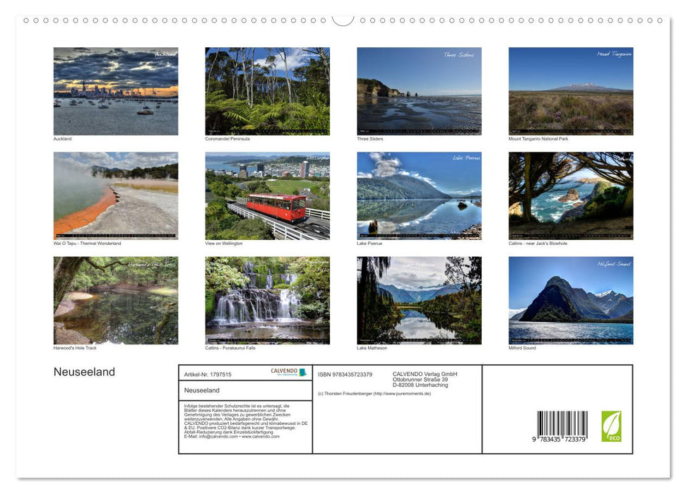 Neuseeland (CALVENDO Premium Wandkalender 2025)