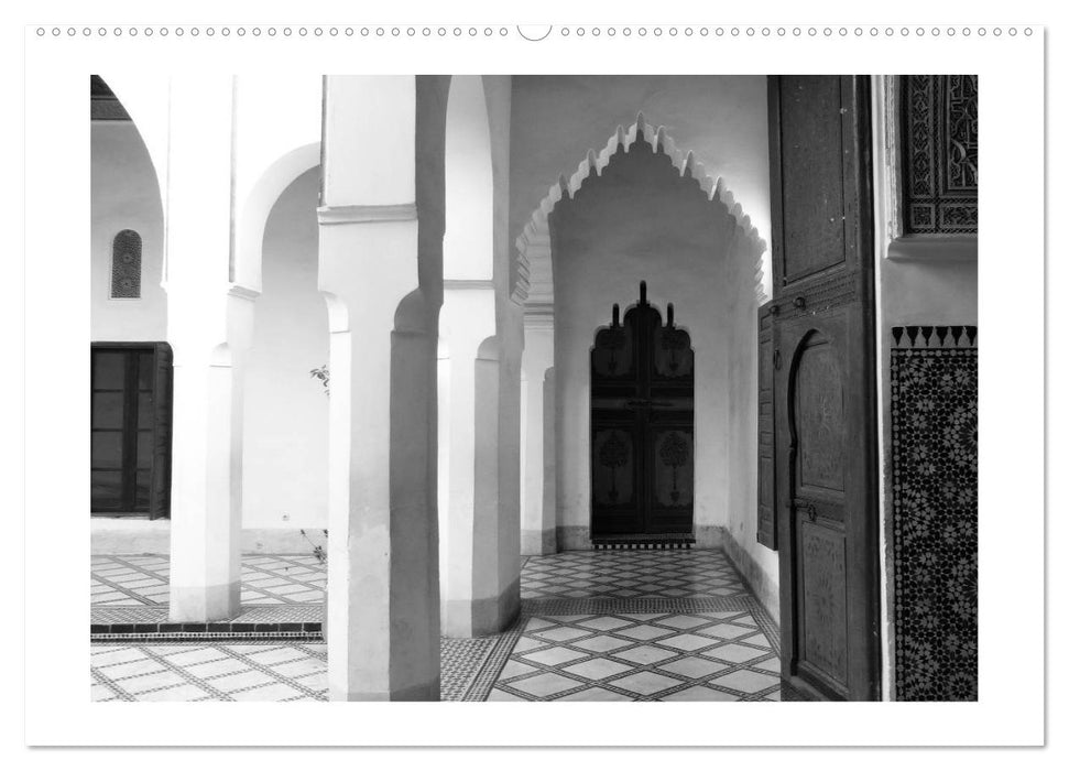 Marokko - Nostalgie in schwarz-weiss (CALVENDO Wandkalender 2025)