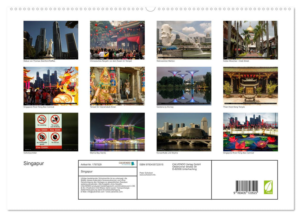 Singapur (CALVENDO Premium Wandkalender 2025)