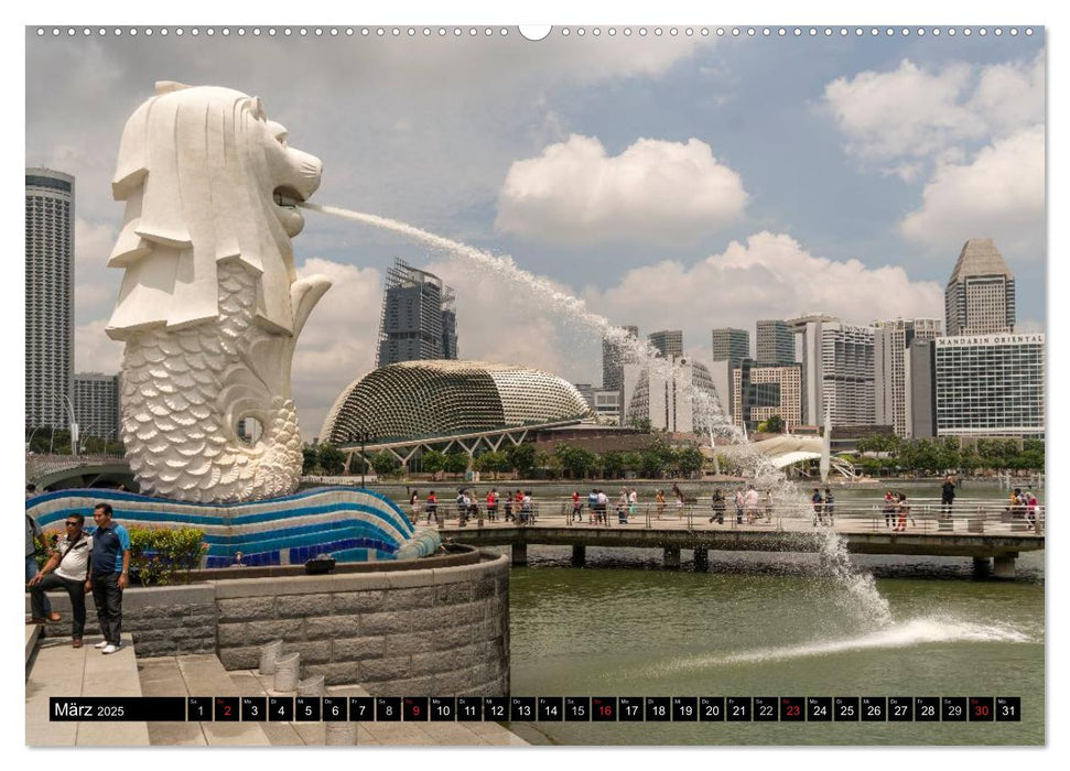 Singapur (CALVENDO Premium Wandkalender 2025)