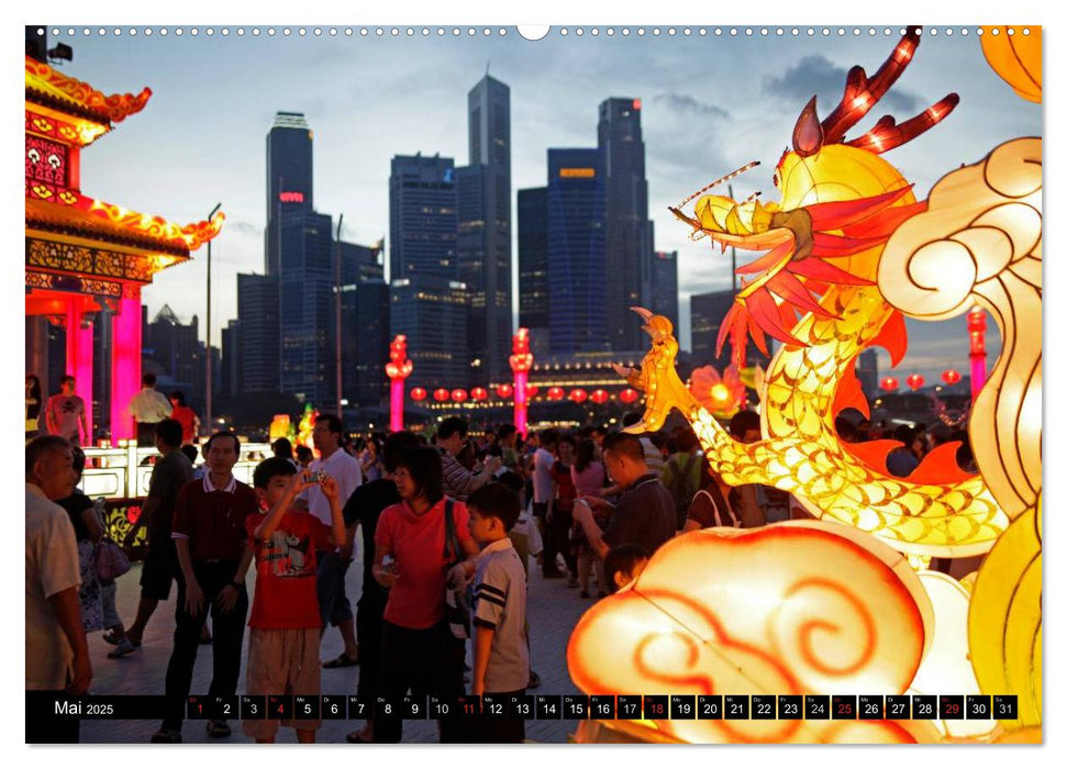 Singapur (CALVENDO Premium Wandkalender 2025)