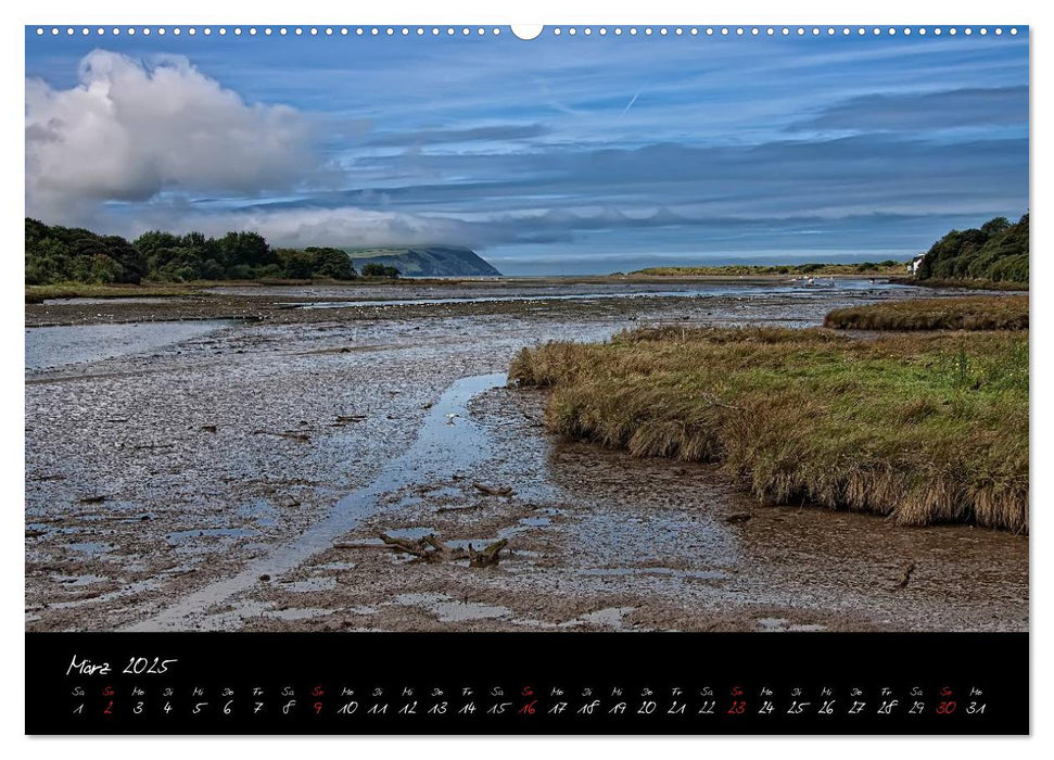 Wales - Pembrokeshire Coast Path (CALVENDO Premium Wandkalender 2025)