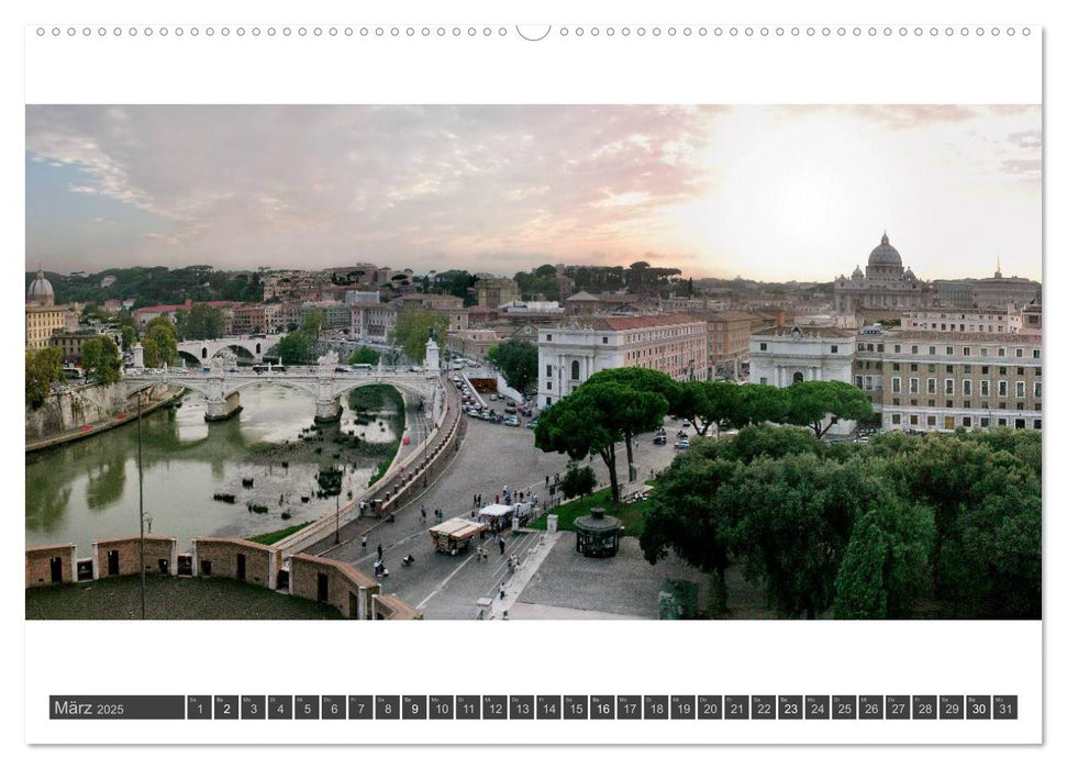 PANOROMA - Rom im Panorama (CALVENDO Premium Wandkalender 2025)