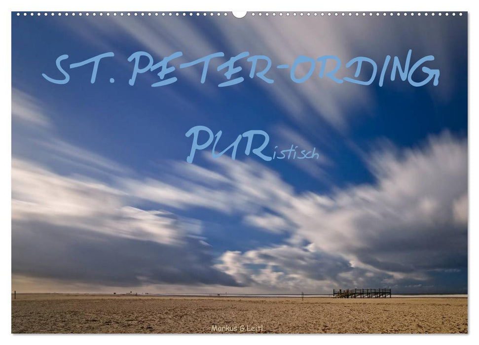 ST. PETER-ORDING PURistisch (CALVENDO Wandkalender 2025)