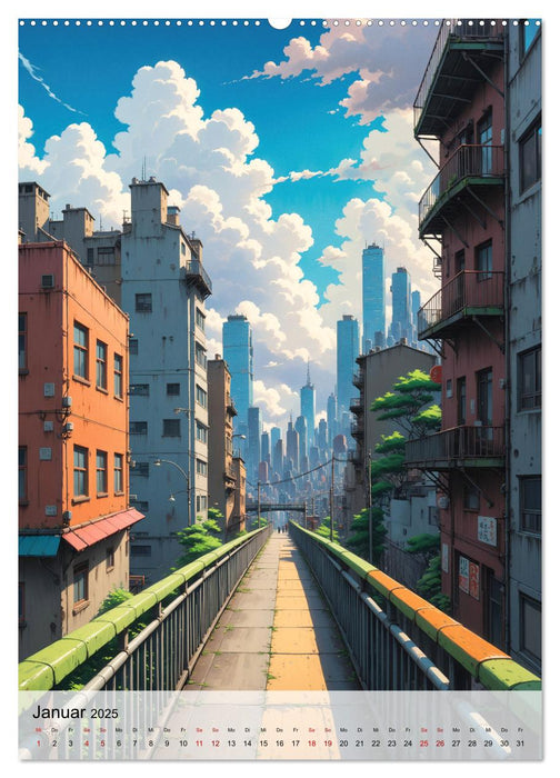 Fantastische Anime Welten (CALVENDO Wandkalender 2025)