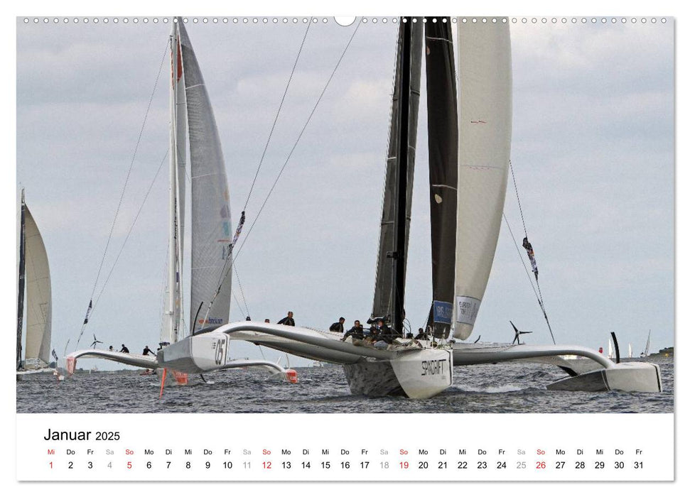 Gigantische Segel-Trimarane (CALVENDO Premium Wandkalender 2025)