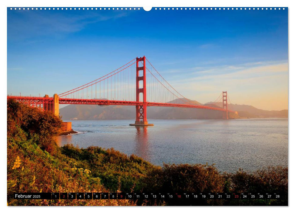 Golden Gate Bridge (CALVENDO Premium Wandkalender 2025)