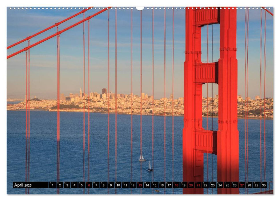 Golden Gate Bridge (CALVENDO Premium Wandkalender 2025)