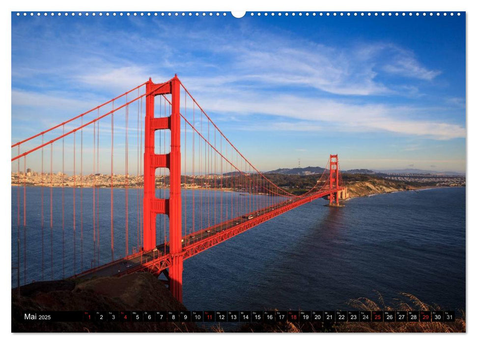 Golden Gate Bridge (CALVENDO Premium Wandkalender 2025)