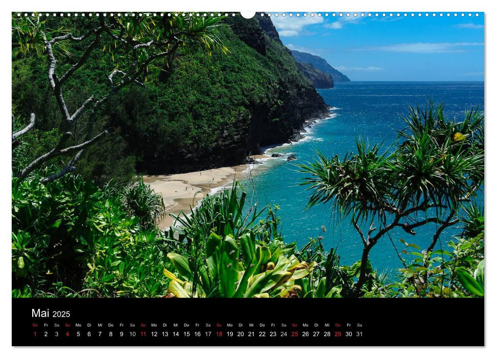 Hawaii - Kauai (CALVENDO Premium Wandkalender 2025)