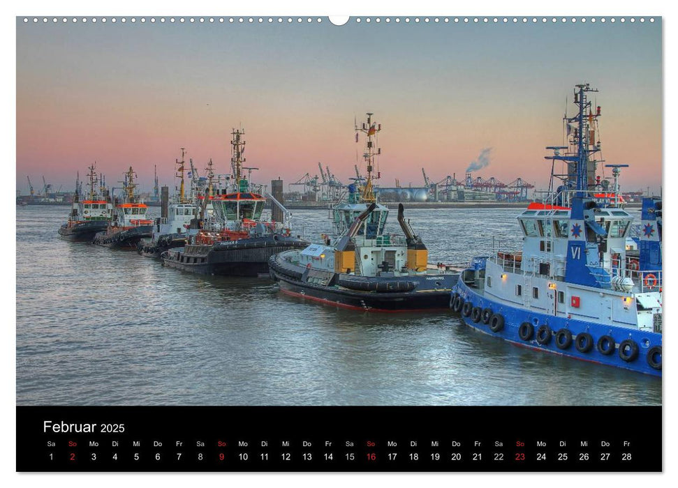 Hamburger Hafen (CALVENDO Premium Wandkalender 2025)