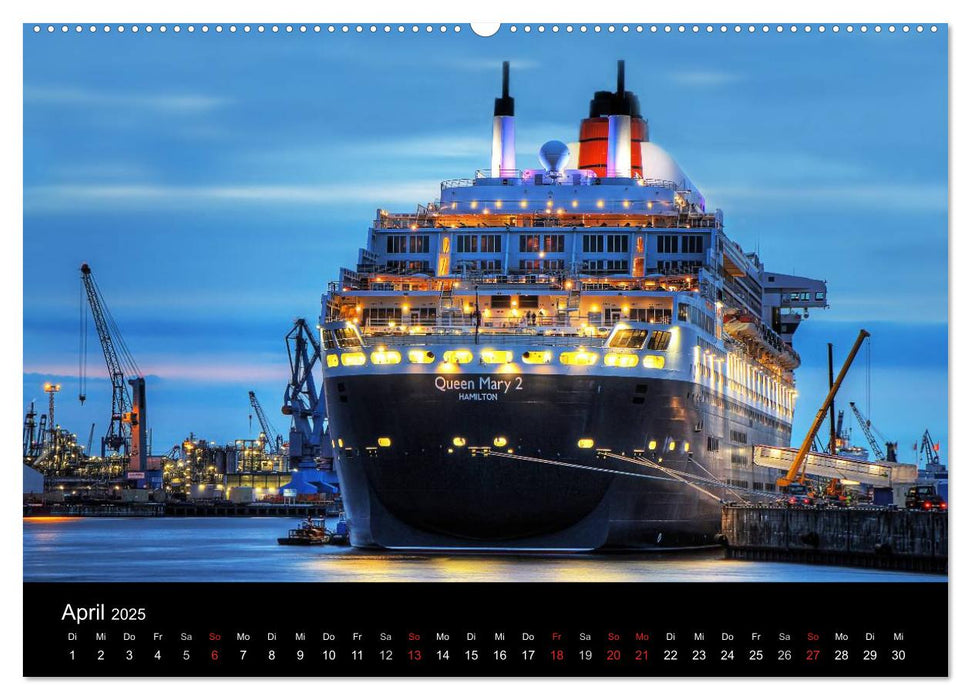 Hamburger Hafen (CALVENDO Premium Wandkalender 2025)