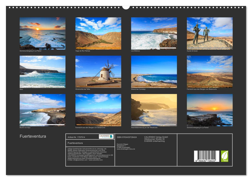 Fuerteventura (CALVENDO Premium Wandkalender 2025)