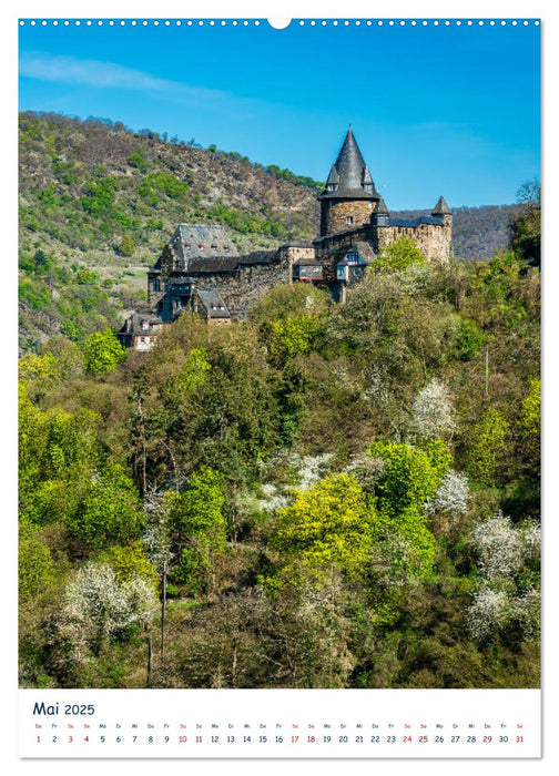 Burgen und Burgruinen am Mittelrhein (CALVENDO Premium Wandkalender 2025)