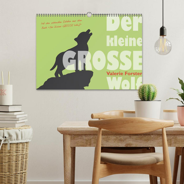 Der kleine GROSSE Wolf - Kalender (CALVENDO Wandkalender 2025)