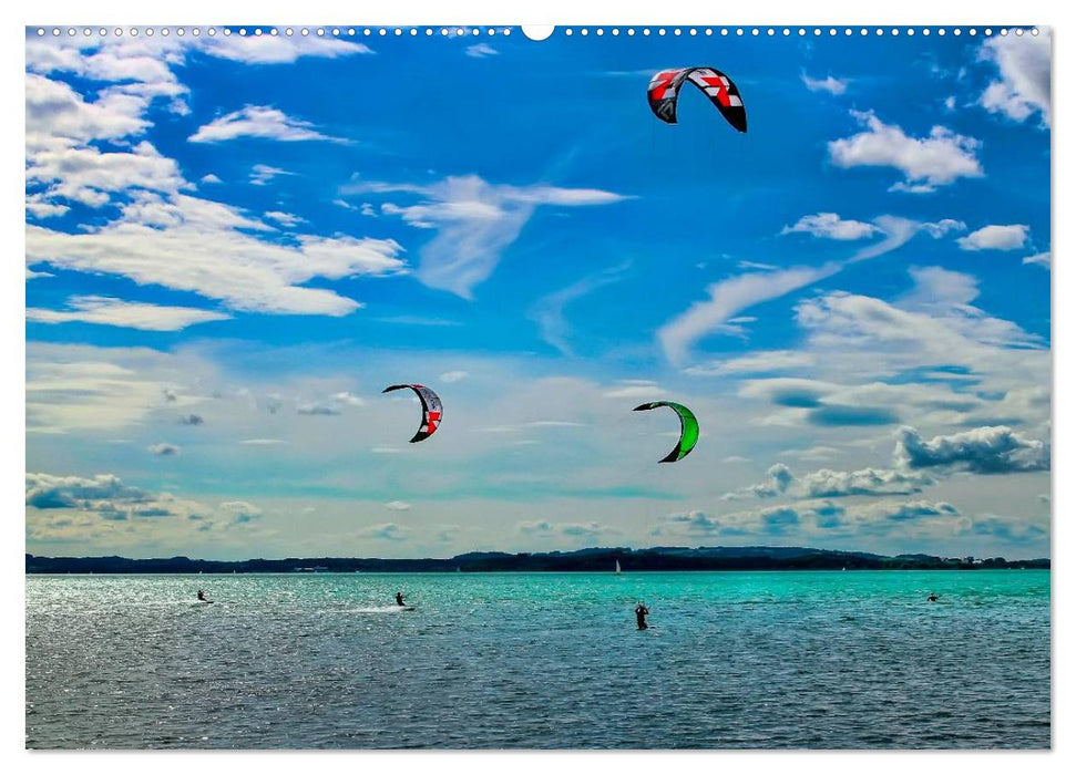 Kitesurfen - über den Wellen (CALVENDO Wandkalender 2025)