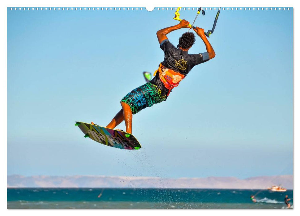 Kitesurfen - über den Wellen (CALVENDO Wandkalender 2025)