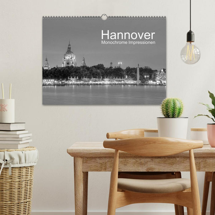 Hannover Monochrome Impressionen (CALVENDO Wandkalender 2025)