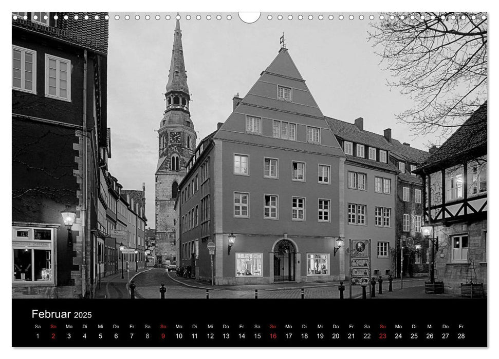 Hannover Monochrome Impressionen (CALVENDO Wandkalender 2025)