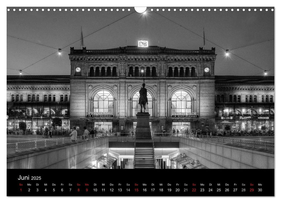 Hannover Monochrome Impressionen (CALVENDO Wandkalender 2025)