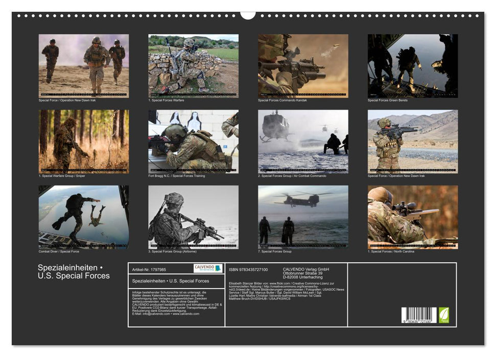 Spezialeinheiten • U.S. Special Forces (CALVENDO Wandkalender 2025)