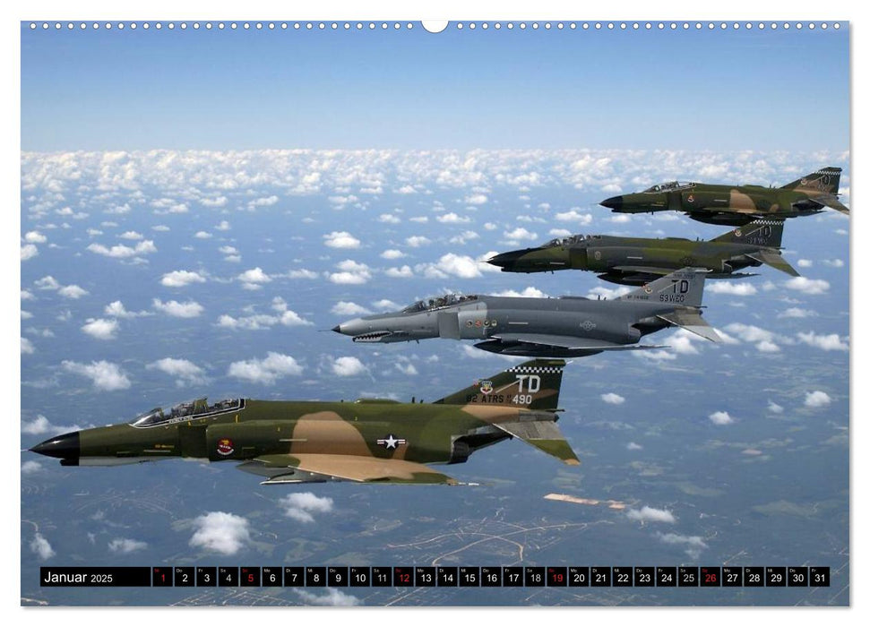 Kampfjets • U.S. Aircraft (CALVENDO Wandkalender 2025)