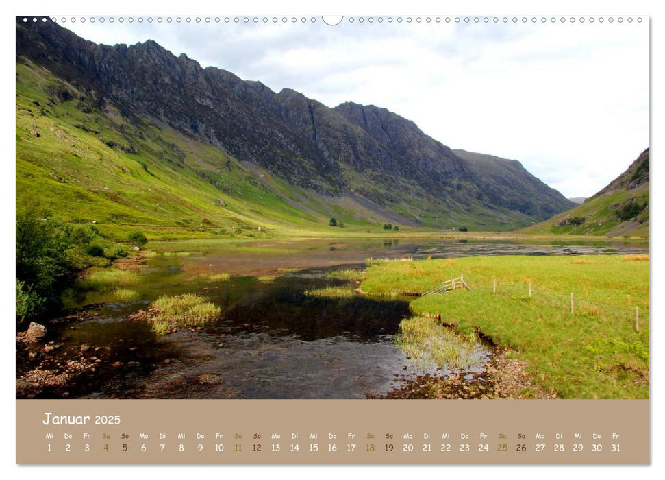 Schottische Highlands (CALVENDO Wandkalender 2025)