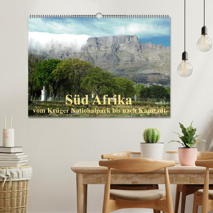 Süd Afrika - vom Krüger Nationalpark bis nach Kapstadt (CALVENDO Wandkalender 2025)