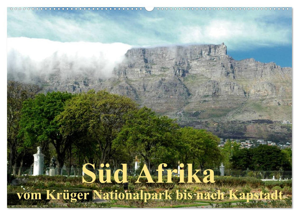 Süd Afrika - vom Krüger Nationalpark bis nach Kapstadt (CALVENDO Wandkalender 2025)