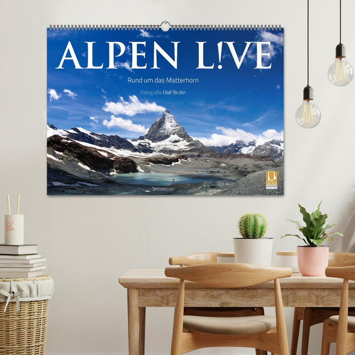 Alpen live - Rund um das Matterhorn (CALVENDO Wandkalender 2025)