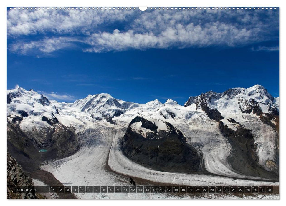 Alpen live - Rund um das Matterhorn (CALVENDO Wandkalender 2025)