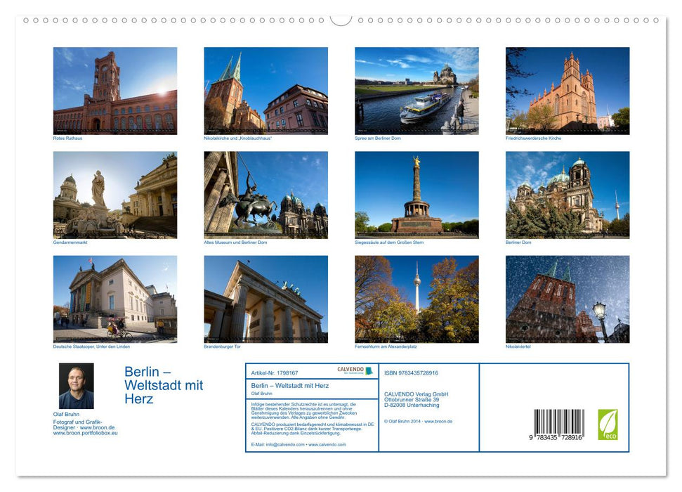 Berlin – Weltstadt mit Herz (CALVENDO Premium Wandkalender 2025)