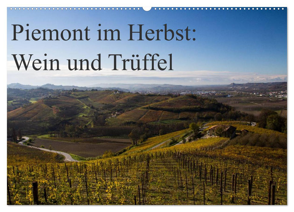 Piemont im Herbst: Wein und Trüffel (CALVENDO Wandkalender 2025)