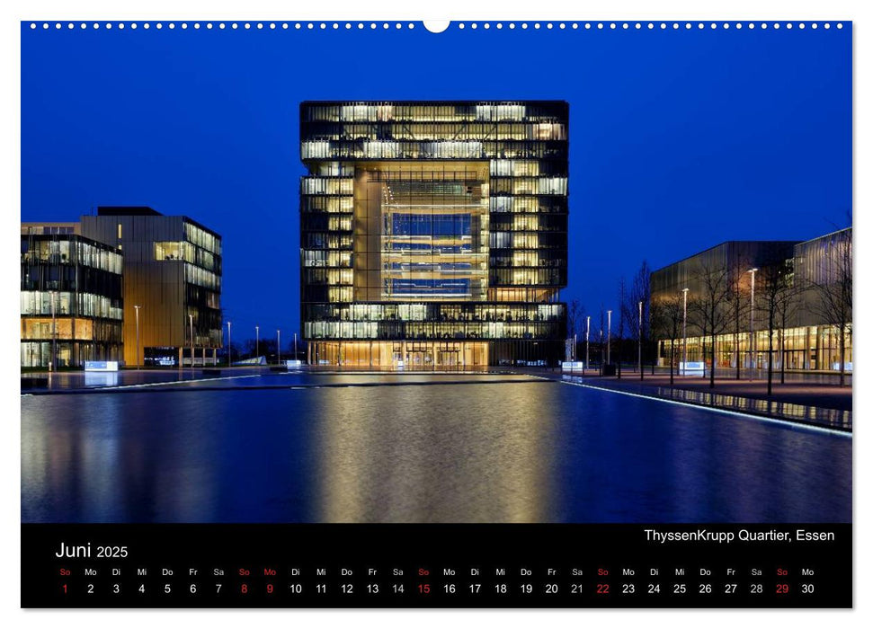 Ruhrlights II - Nachtlichter des Ruhrgebietes (CALVENDO Premium Wandkalender 2025)