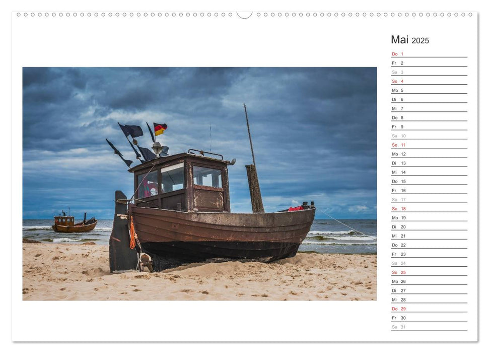 Zeit für Erholung - Insel Usedom / Geburtstagskalender (CALVENDO Wandkalender 2025)